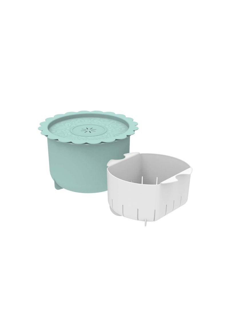 Biesse Plastic Multipurpose Pot For Microwave Color Light Green 2L  - Image 1