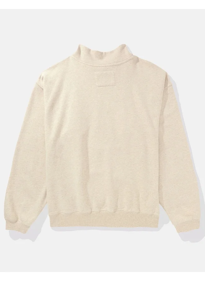 امريكان ايجل AE Graphic Mock Neck Sweatshirt