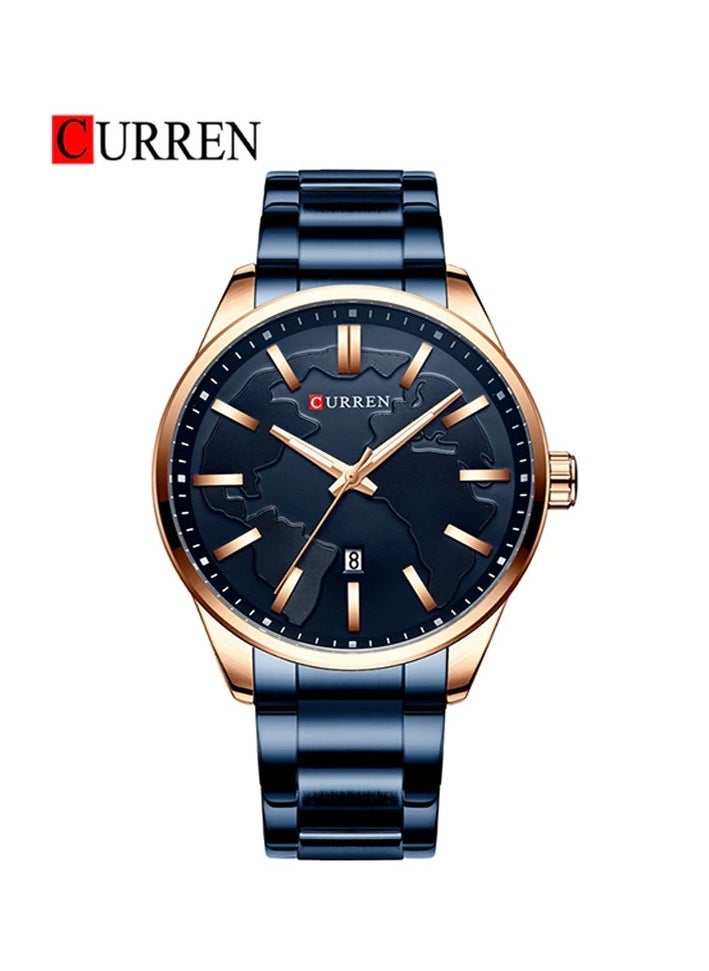 CURREN CURREN 8366 Original Brand Stainless Steel Band Wrist Watch For Men  - Image 1
