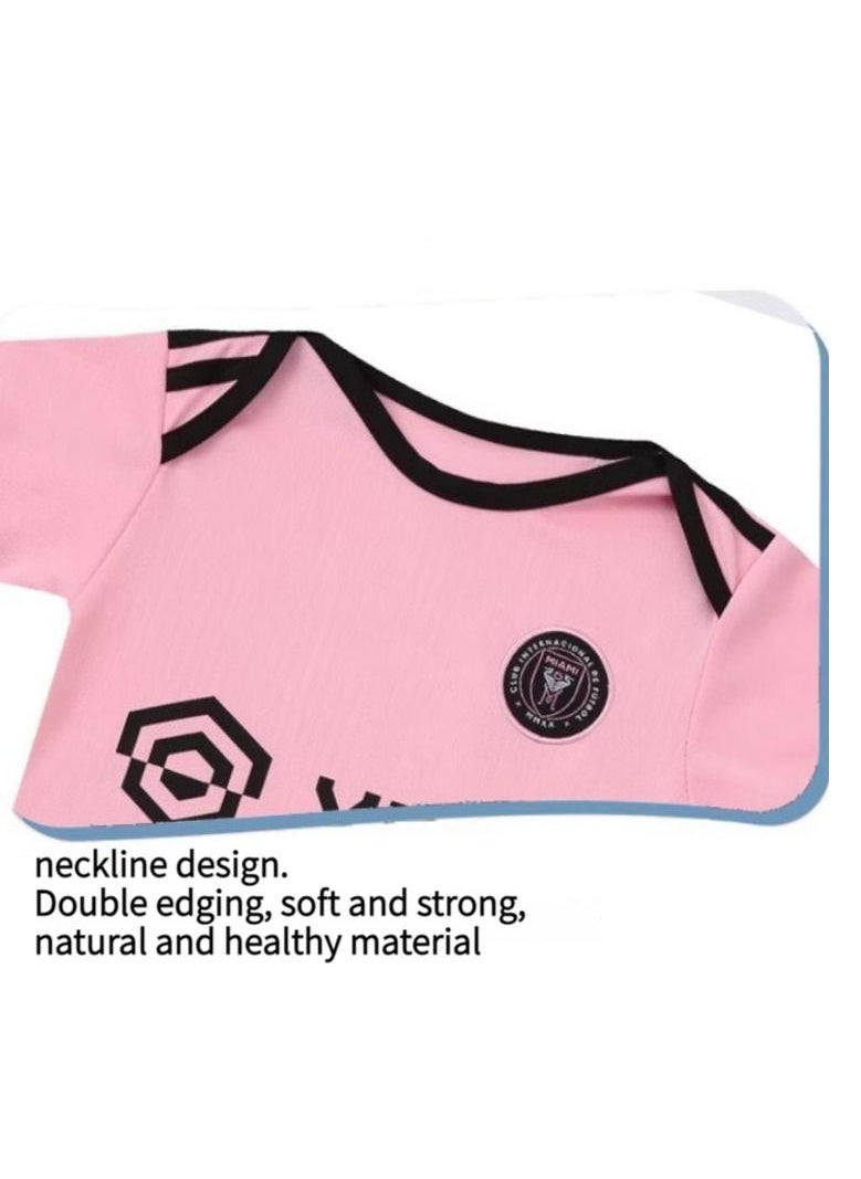 M MIAOYAN M MIAOYAN baby football uniform men and women infant jersey Argentina Messi C Rombappe jumpsuit jersey  - Image 2