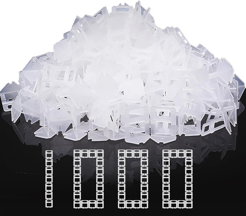 DGSL Tile Leveling System, 1000-Piece 1/8" Tile Spacers Clips Tile Tools, Tile Installation Tools for Professional Ceramic Tile and Stone Installation - Image 1
