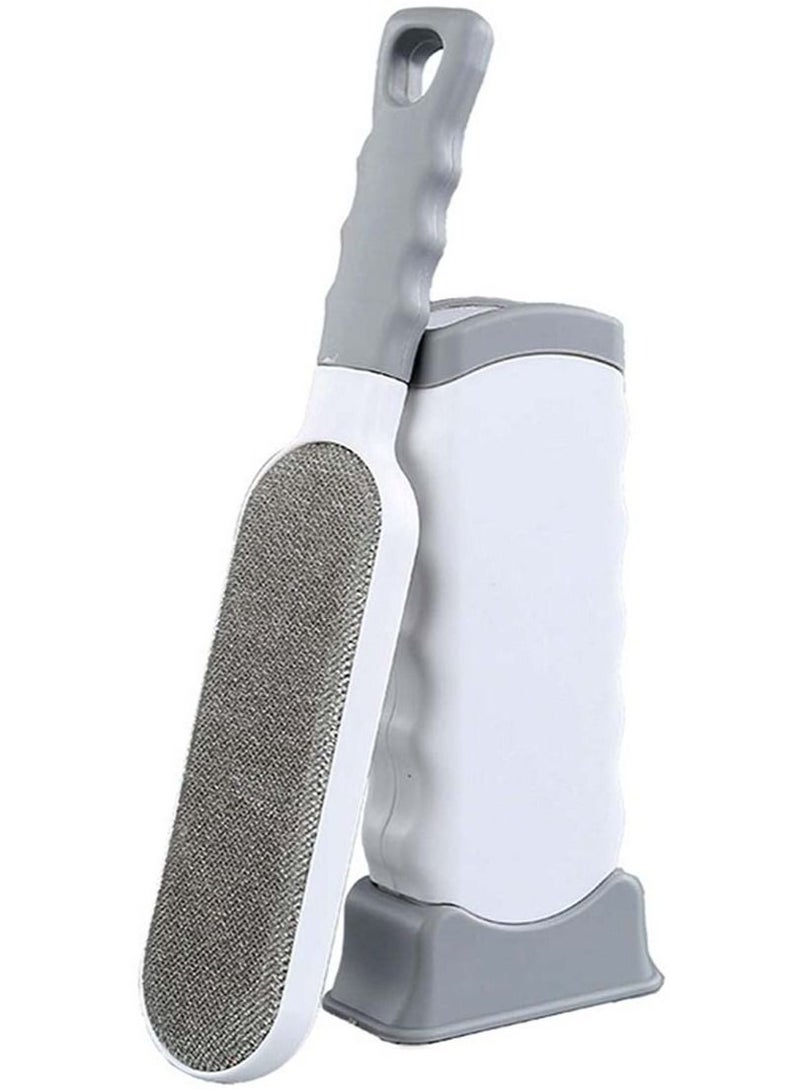 SYOSI Pet Hair Remover Brush Upgrade Design With Self Cleaning Base Improved Handle Efficient Cat Fur Removal Tool with Double Sides for Pet Hair Clothes and Furniture - Image 1