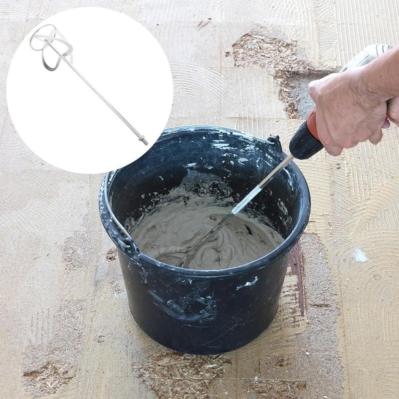 Steel Paint Mixer Drill Attachment 20 44 Inch For Standard Drills - Image 3