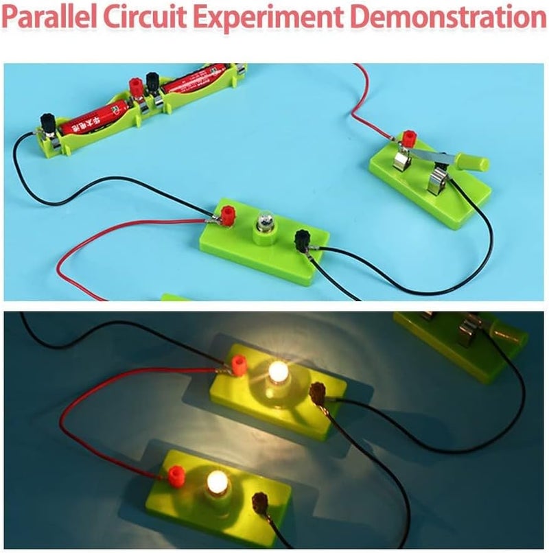 Excefore Anti topple design Circuit Kits Toys, Physics Electric Circuit Learning Starter Kit, Experiments Beginner Circuit Learning Project, Suitable for Junior Senior High School Students (Series Parallel Circuit) Multi-price design picks - Image 5
