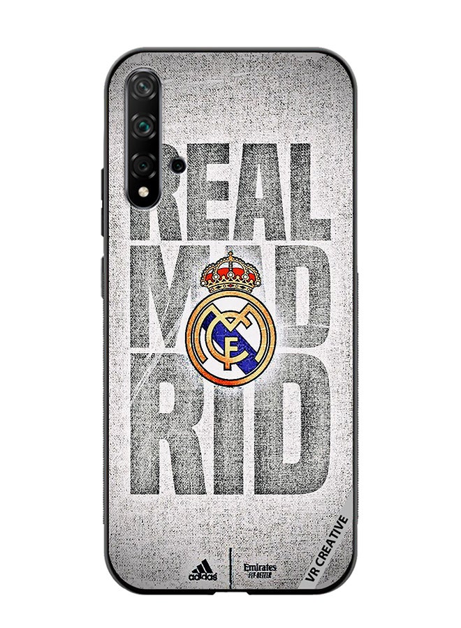 VR CREATIVE Protective Case Cover For Huawei Nova 5T Real Madrid Logo Design Multicolour - Image 1