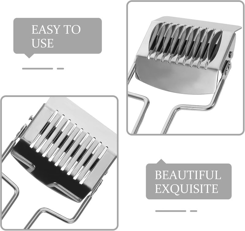 2pcs Manual Pasta Noodle Cutter Stainless Steel Dough Roller Pastry Wheel Cutter for Homemade Pasta and Dough Cutting Kitchen Cooking Tools - Image 3