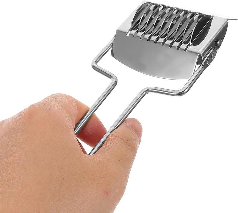 2pcs Manual Pasta Noodle Cutter Stainless Steel Dough Roller Pastry Wheel Cutter for Homemade Pasta and Dough Cutting Kitchen Cooking Tools - Image 4