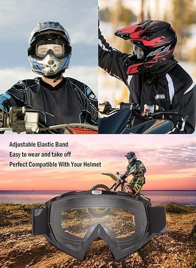 Arabest Adult Dirt Bike Goggles ATV Motorcycle Goggles for Youth Dirt Bike Goggles Windproof ATV Goggles Dust Proof Racing Goggles for Child Youth Teens Men and Women - Image 3