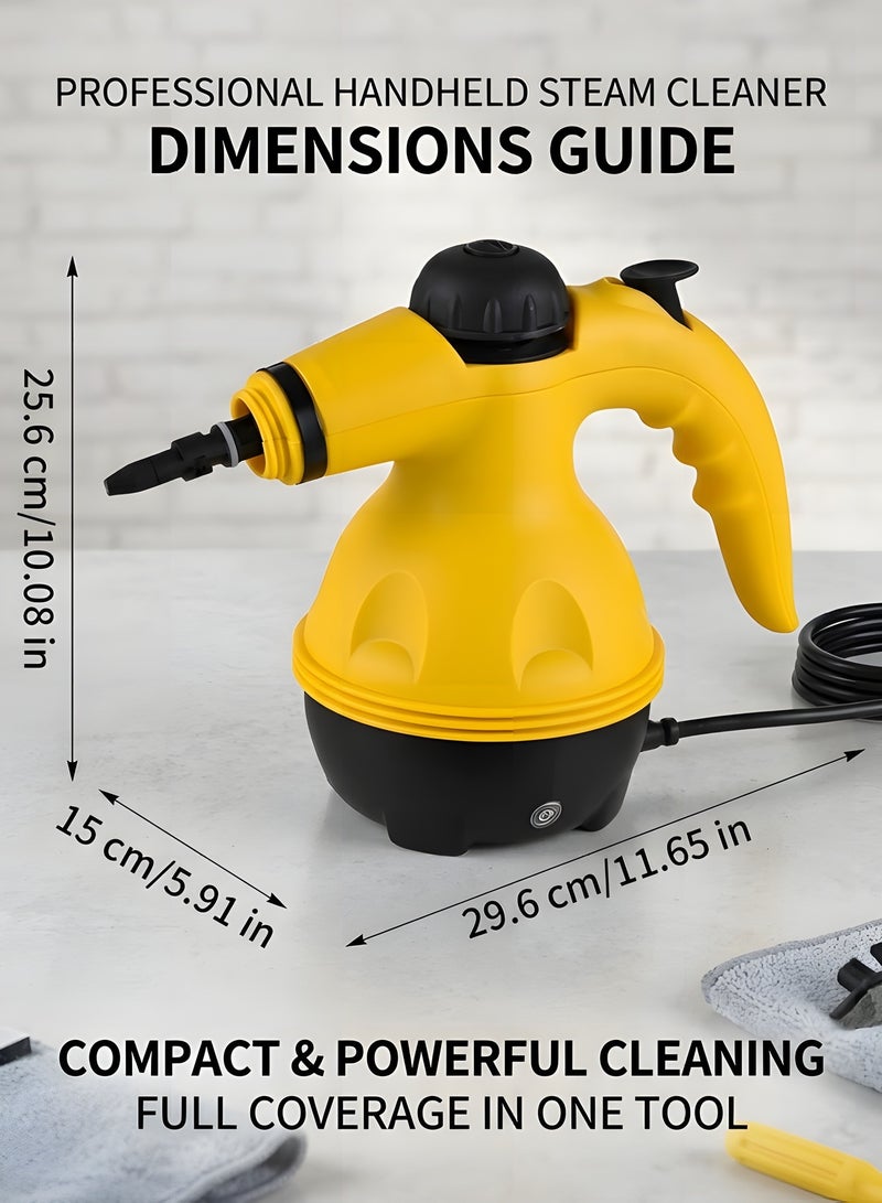 Beauenty Portable Handheld Steam Cleaner 1000W Multifunctional High Temperature Pressurized Steam Cleaning Machine with 9PCS Accessory for Kitchen Sofa Bathroom Car Window - Image 4