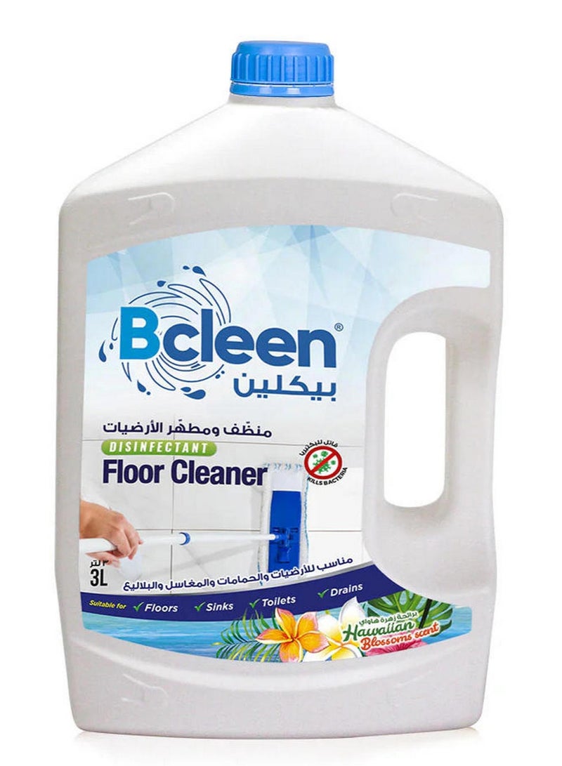 بكلين سائل مطهر ومنظف للأرضيات لجميع الأسطح برائحة أزهار هاواي، 3 لتر - Image 1