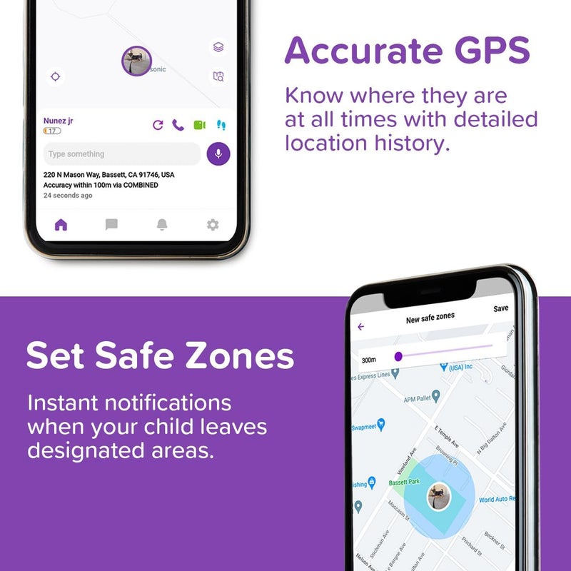 myFirst Fone R2 Kids Smartwatch with eSIM Video Calls Messaging Real-Time GPS Tracking SOS Button Safety Alerts School Mode Music Player Ages 5-12, For USA & Canada Gift for Boys & Girls (Acai Purple) - Image 5