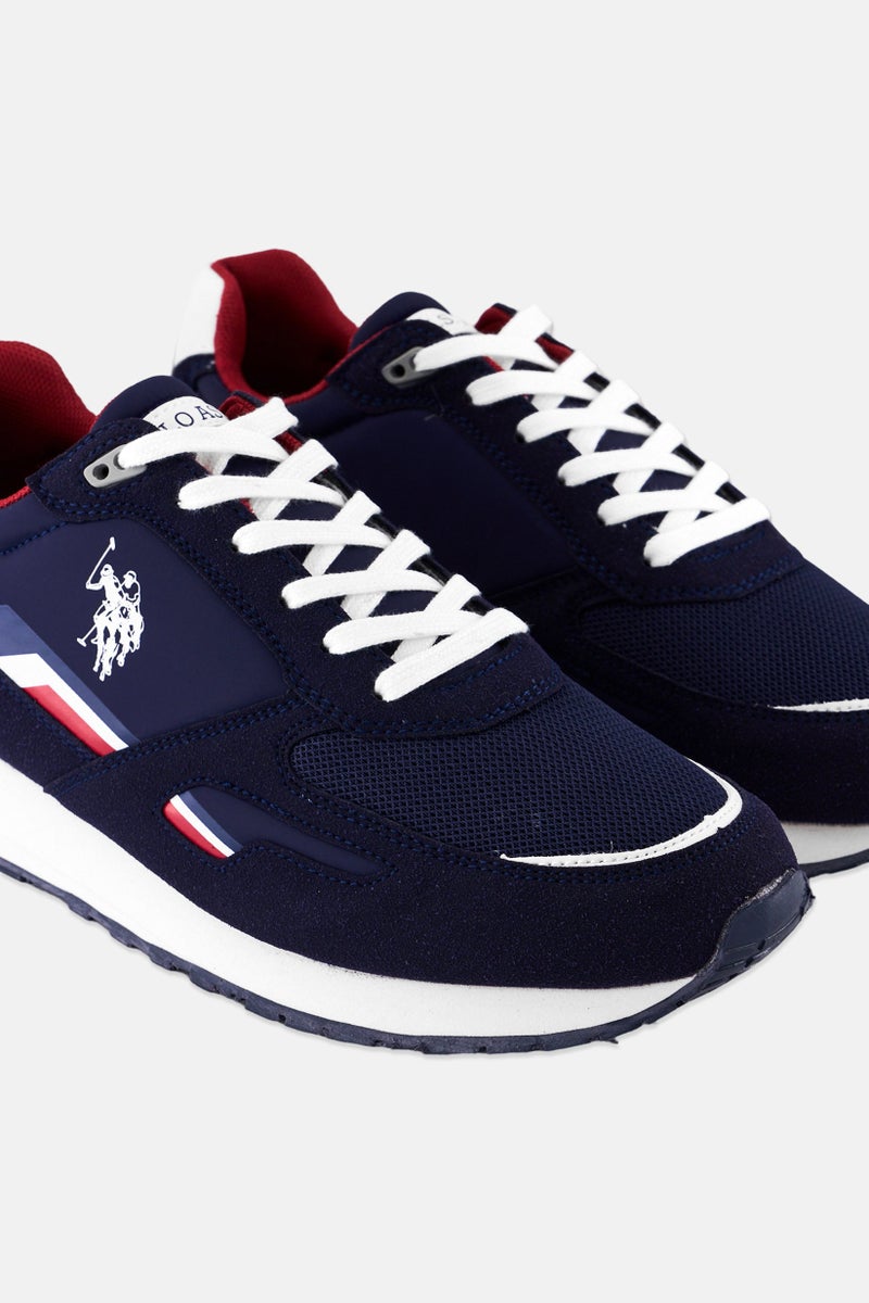 U.S. Polo Assn. Men Lace Up Casual Shoes, Navy  - Image 3