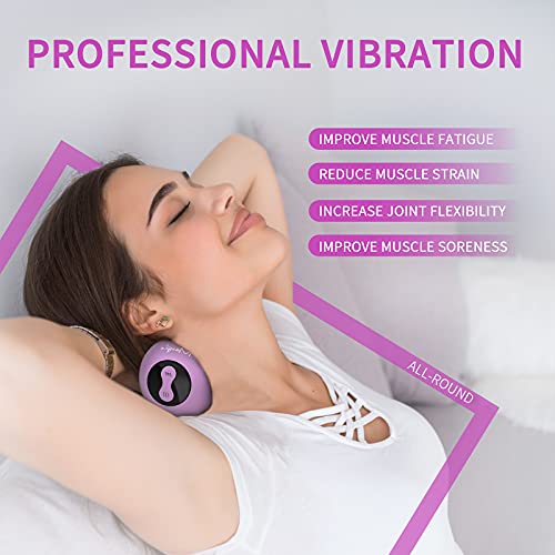 Maxgia Heating Vibrating Peanut Massage Ball - 5 Intensity Levels & 1 Heat Mode - Foam Roller Double Lacrosse Ball - Deep Tissue Trigger Point Therapy - Handheld, Mobility, Rechargeable (Purple) - Image 3