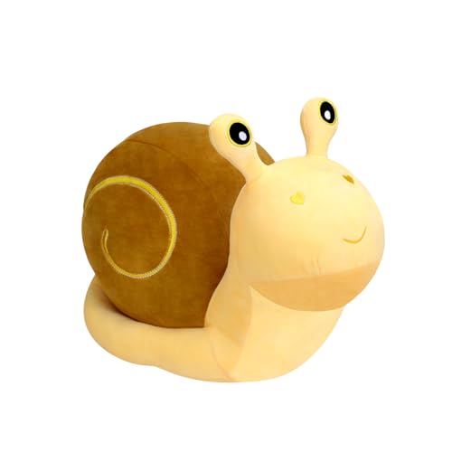 MUPI Snail Plush Pillow Toy Cute Stuffed Animal Snail Plush Kawaii Soft Decor Plushies Doll Gifts for Adults Kids Boys Girls Room Decor Yellow 177 Inch - Image 1