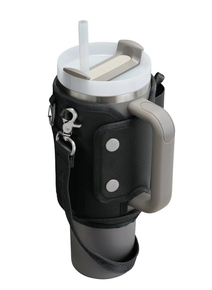 Stanley THE ALL DAY 40 OZ QUENCHER CARRY-ALL Tigerlily Black - Image 4