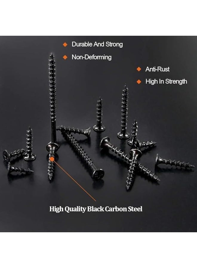 Poaker Poaker Coarse Thread Drywall Screw With Phillips Drive Black Oxide Finish Bugle Head Wood Screws (1-1/2 Inch-50, 8Mm) - Image 3