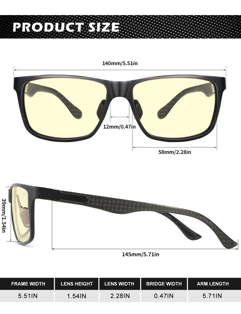 ANYLUV Blue Light Blocking Glasses Men Computer Gaming Glasses Lightweight Al-Mg Metal Anti Eyestrain Eye Protection - Image 5