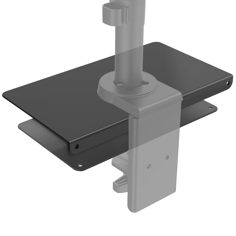 WALI Monitor Mount Reinforcement Plate for Thin, Glass, and Other Fragile Table Tops, with Most Monitor Bracket Grommet C Clamp Installation (CGRP-B), Black - Image 1
