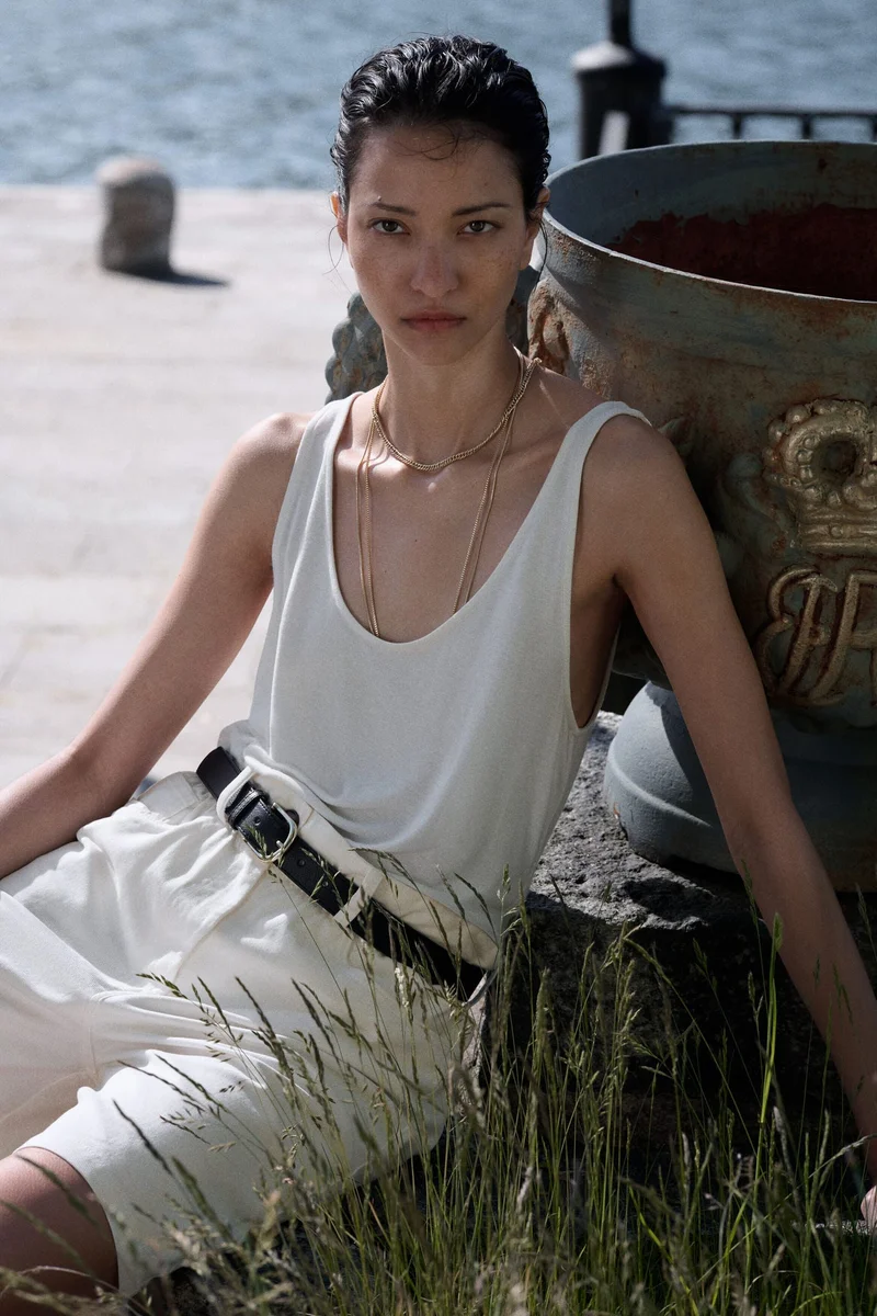 H&M Paper bag Bermuda shorts