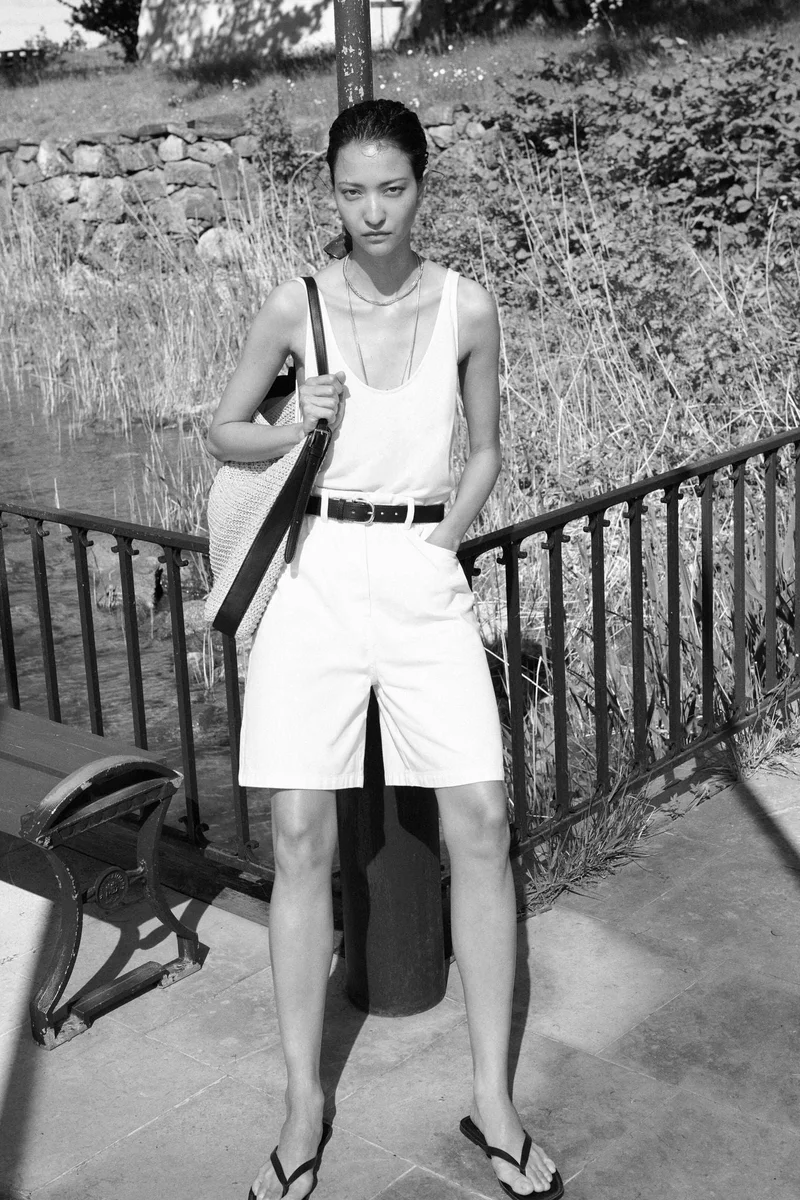 H&M Paper bag Bermuda shorts