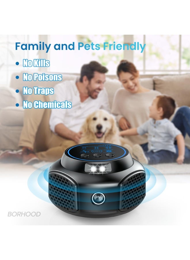 ECLux Ultrasonic Pest Repellent Plug-in, Electronic Mouse Traps & Insect Repellent, Pest Control for Rodent, Roach, Ant, Squirrel, Spider, Bugs, Mouse, Rat, Bat for Home, Office, Warehouse Black 1 Pack - Image 4