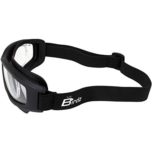 Birdz نظارات Birdz الرياضية المتطرفة - 3 أزواج من نظارات الأمان مع عدسات شفافة، دخانية وصفراء مع محول Rx - Image 5