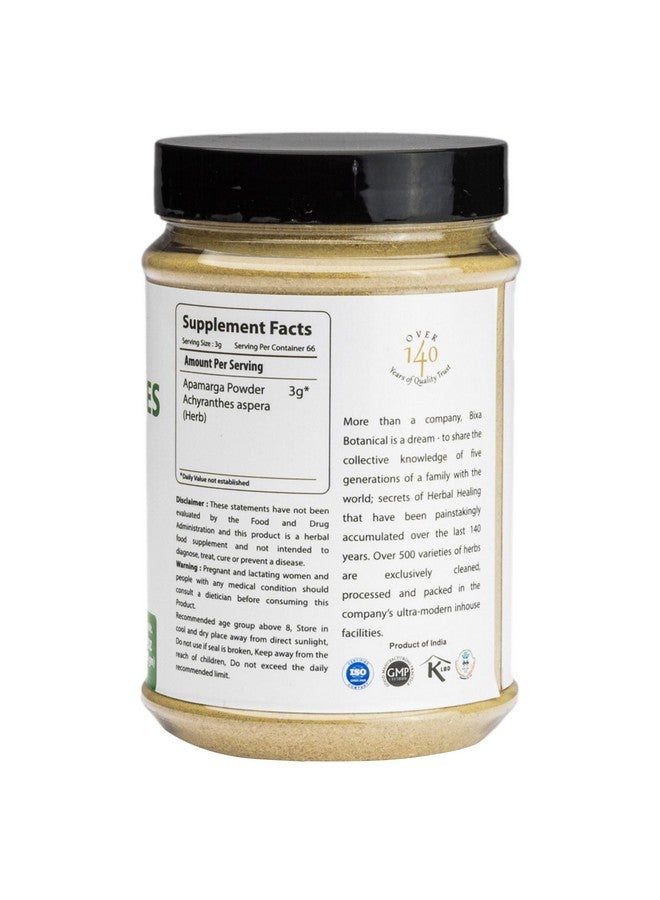bixa BOTANICAL Achyranthes Aspera Powder | Apamarga ǀ Ayurvedic Herbal Supplement | 200 Grams / 7 OZ | Gluten Free, Non-GMO, Steam Treated, Vegan, 100% Pure. - Image 4