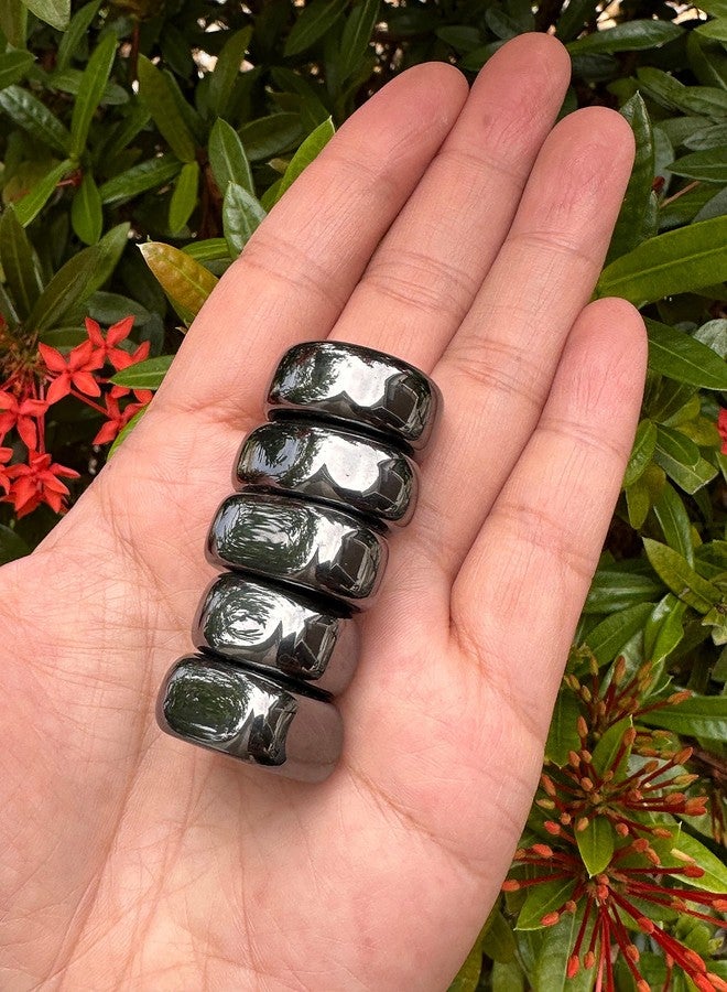 GAF TREASURES Wholesale Magnetic Hematite Tumbled Stones, Polished Natural Magnetic Hematite Gemstone, Magnetic Hematite Polished Rocks (Magnetic Hematite, 0.25 Pound) - Image 3