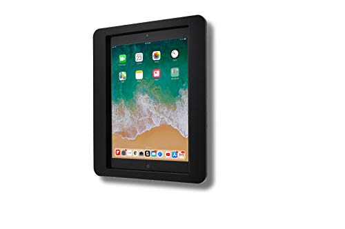 TABcare Anti-Theft Acrylic VESA Enclosure for Apple iPad 7/8/9 10.2" with Free Wall Mount Kit & 90-Degree Angle Charge Cable (iPad 7/8/9 10.2", Black) - Image 2