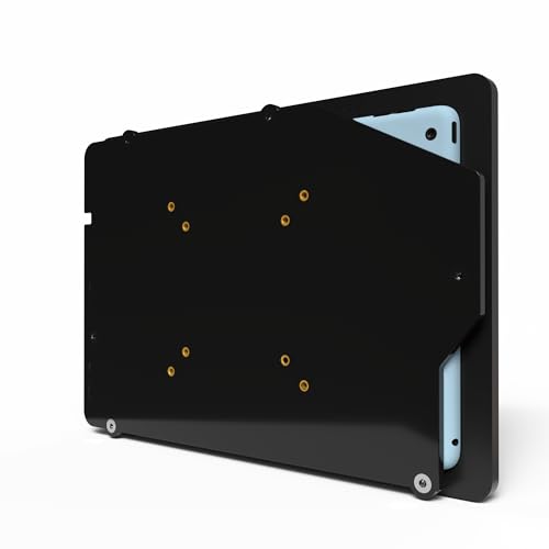 TABcare Anti-Theft Acrylic VESA Enclosure for Apple iPad 7/8/9 10.2" with Free Wall Mount Kit & 90-Degree Angle Charge Cable (iPad 7/8/9 10.2", Black) - Image 4