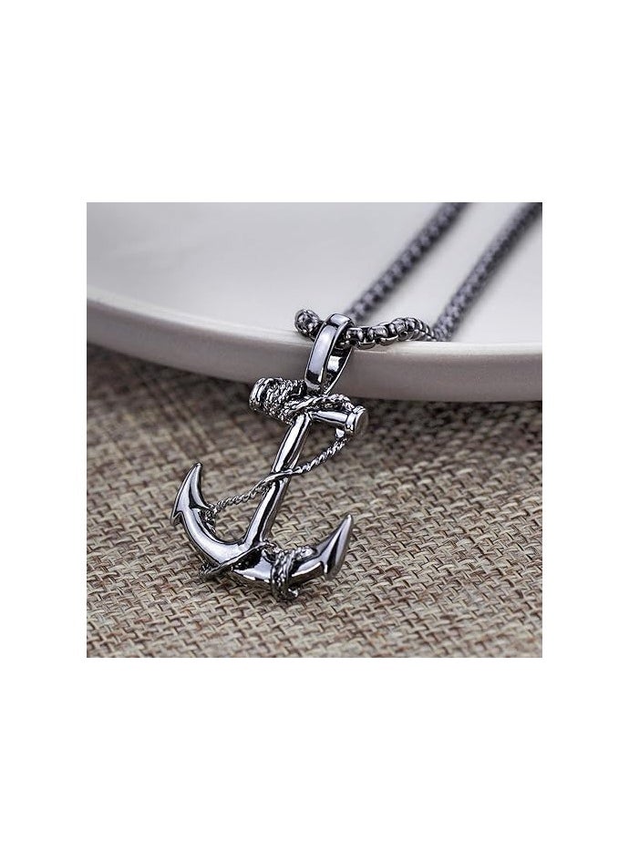 Home Clearance Sale - Fashion Retro Nautical Anchor Pendant Necklace Stainless Steel Jewelry Anchor Chain Accessories for Men&Womens - Image 1