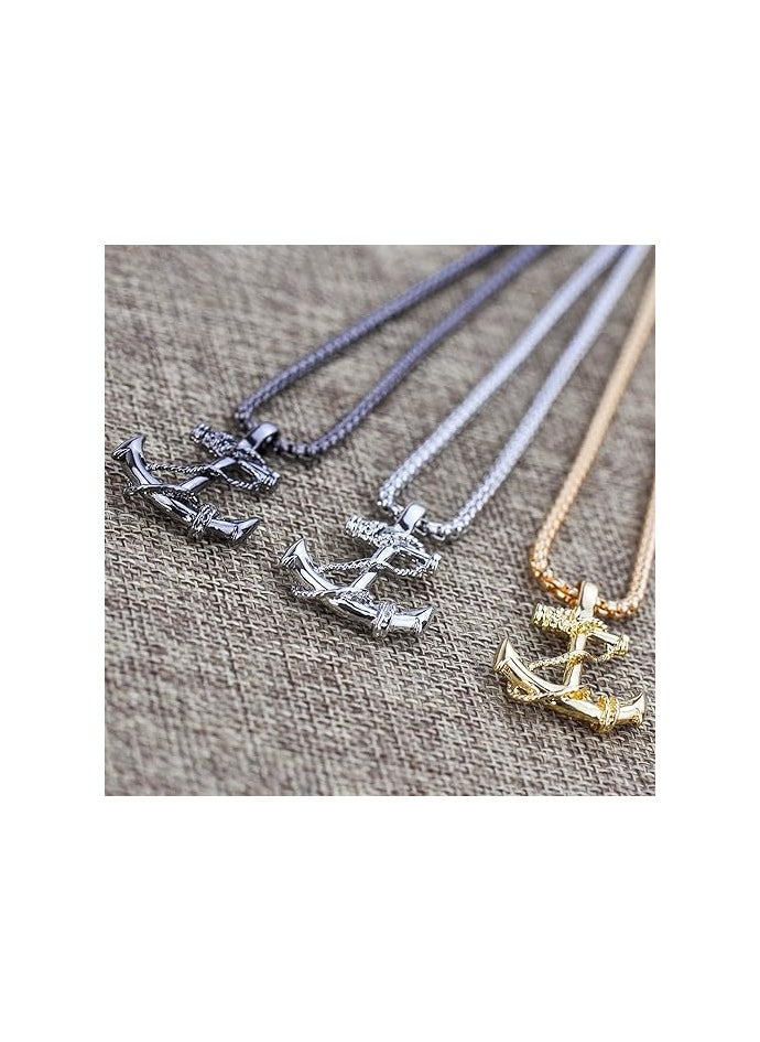 Home Clearance Sale - Fashion Retro Nautical Anchor Pendant Necklace Stainless Steel Jewelry Anchor Chain Accessories for Men&Womens - Image 1