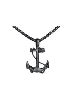 Fashion Retro Nautical Anchor Pendant Necklace Stainless Steel Jewelry Anchor Chain Accessories for Men&Womens