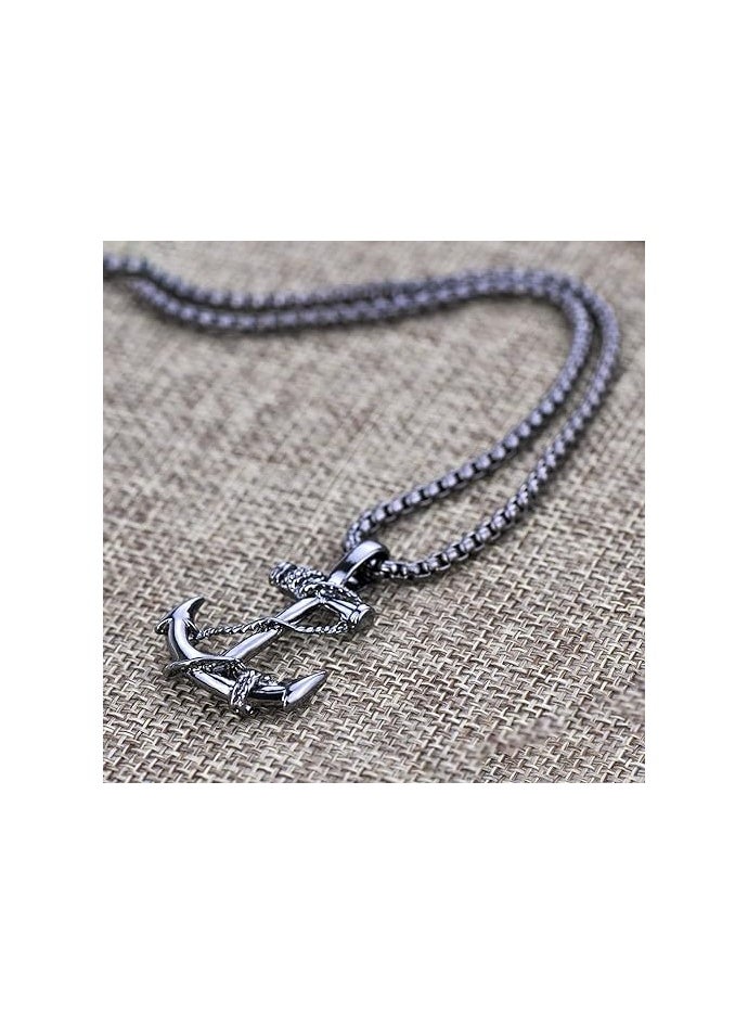 Home Clearance Sale - Fashion Retro Nautical Anchor Pendant Necklace Stainless Steel Jewelry Anchor Chain Accessories for Men&Womens - Image 1