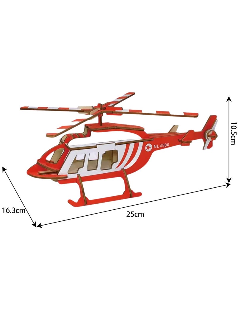 Wooden Puzzle 3D Model Building Blocks Assembly Toys For Boys (Yunzhi 4500) - Image 2