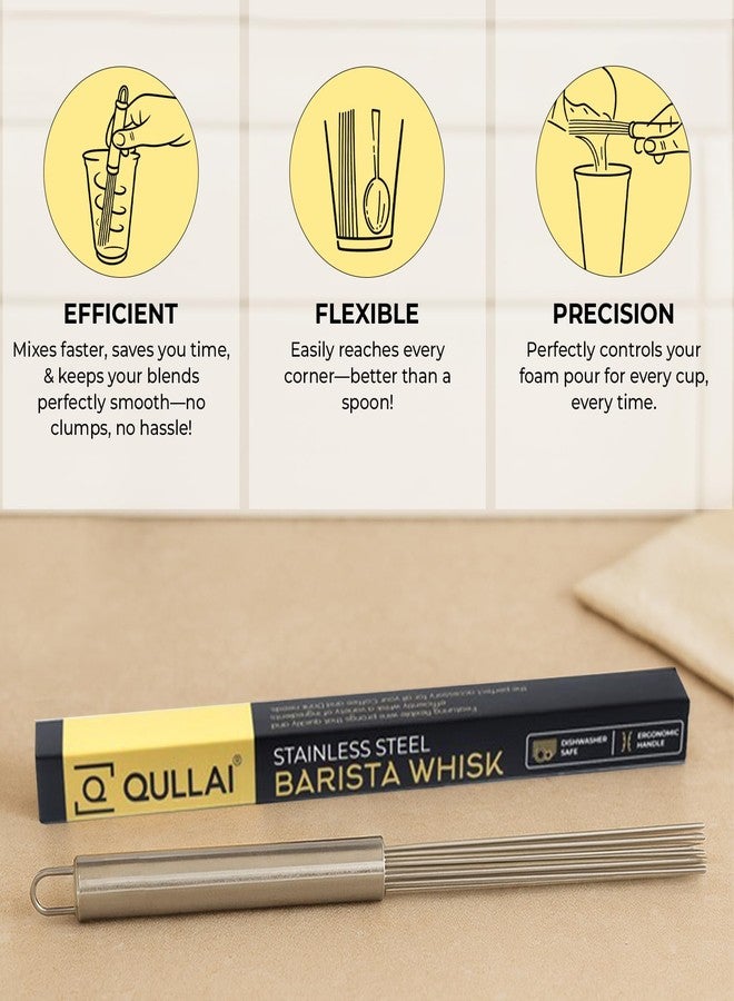 QULLAI Stanless Steel Whisk (Professional Barista Tool Whisk) - Image 2