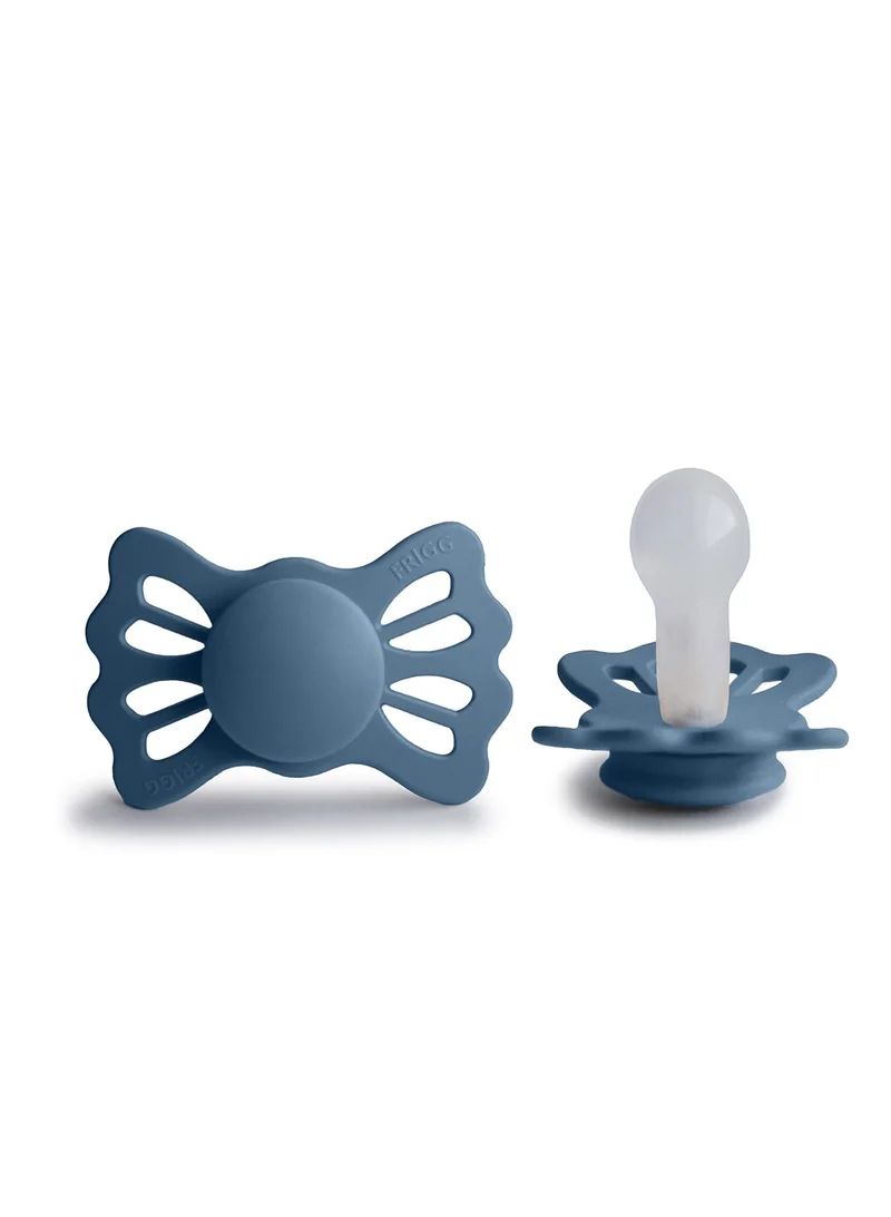 FRIGG Lucky Symmetrical Silicone Baby Pacifier 6-18M 1-Pack Ocean View - Size 2