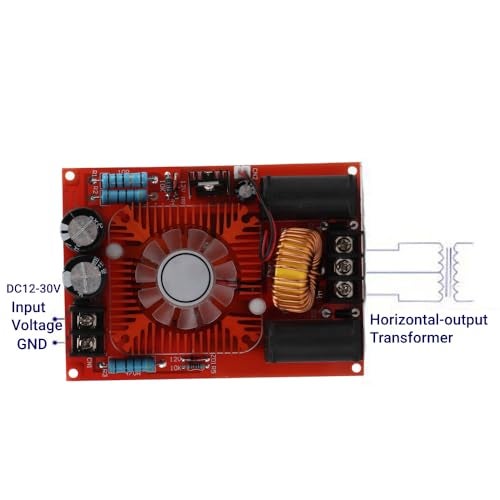 LiebeWH ZVS Driver Module 12V to 30V DC High Voltage Generator with Flyback Transformer Heater Coil Boost Power Supply Board for Induction Heating - Image 2