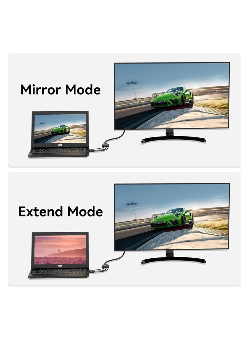 Captaintech VGA to HDMI Adapter with Audio, 1.5FT (PC VGA Source Output to TV/Monitor with HDMI Connector), 1080P VGA to HDMI Converter Cable for Computer, Desktop, Laptop, PC, Monitor, HDTV - Image 5