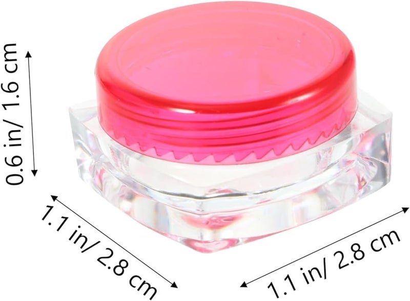 12 Pcs Travel Toiletries Containers Small Jars For Lotion With Flat Bottom Lids - Image 2