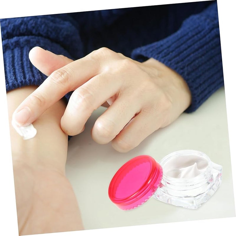 12 Pcs Travel Toiletries Containers Small Jars For Lotion With Flat Bottom Lids - Image 5