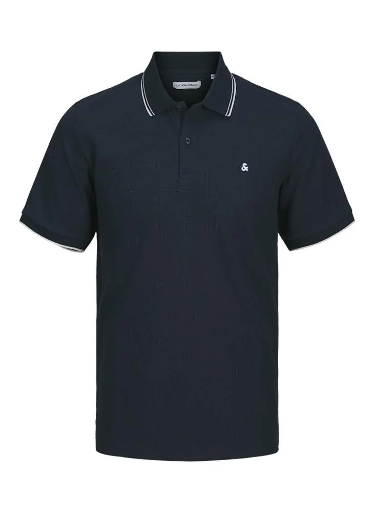 JACK & JONES Sky Captain Detail:Play Logo Plus Size Polo for Men | Best Price UAE