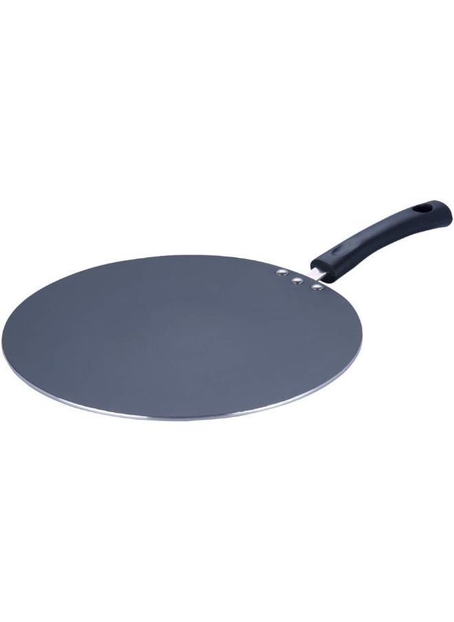 VINOD Zest Aluminium Non Stick Flat Multi Tawa for Roti, Paratha, Dosa, Egg, Pancake, Crepe- 32.5 cm, 3Layer Ceramic Coating, 4mm Extra Thick, Induction and Gas Stove Friendly, Bakelite Handle, PFOA Free  - Image 1