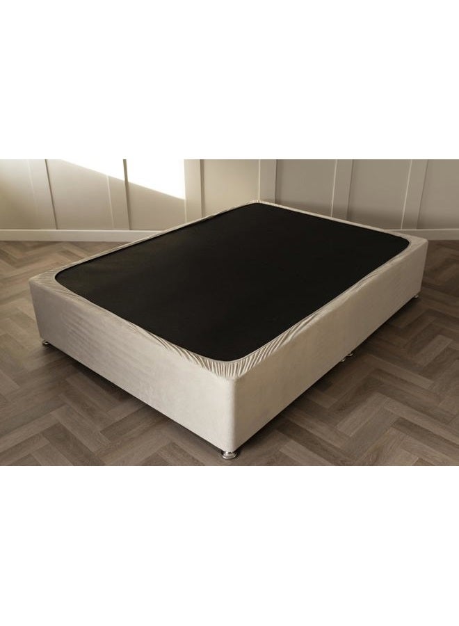 Belledorm Box Spring Cover - Transform Your Bed with This Fully Elasticated Faux Suede & Stretch Wrap-Around 4 Sides Bed Skirt (White, King/Cal King/Olympic Queen) - Image 4