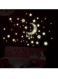 Generic Glow in The Dark Stars and Moon Wall Stickers DIY Night Glow Wall Decals 21X30CM  - Image 4