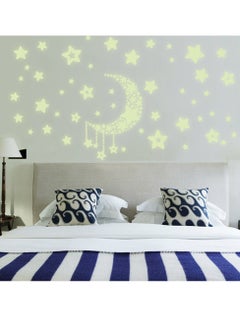 Generic Glow in The Dark Stars and Moon Wall Stickers DIY Night Glow Wall Decals 21X30CM  - Image 2