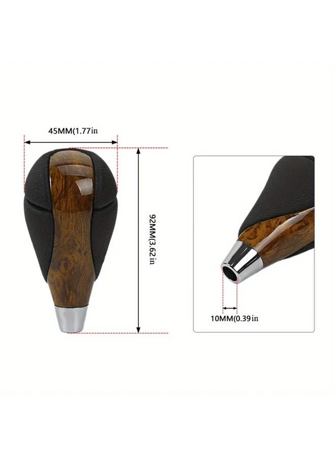 Yellow Carbon Fiber Faux Leather Automatic Gear Shift Knob for Lexus IS250 2006 2012 - Image 4