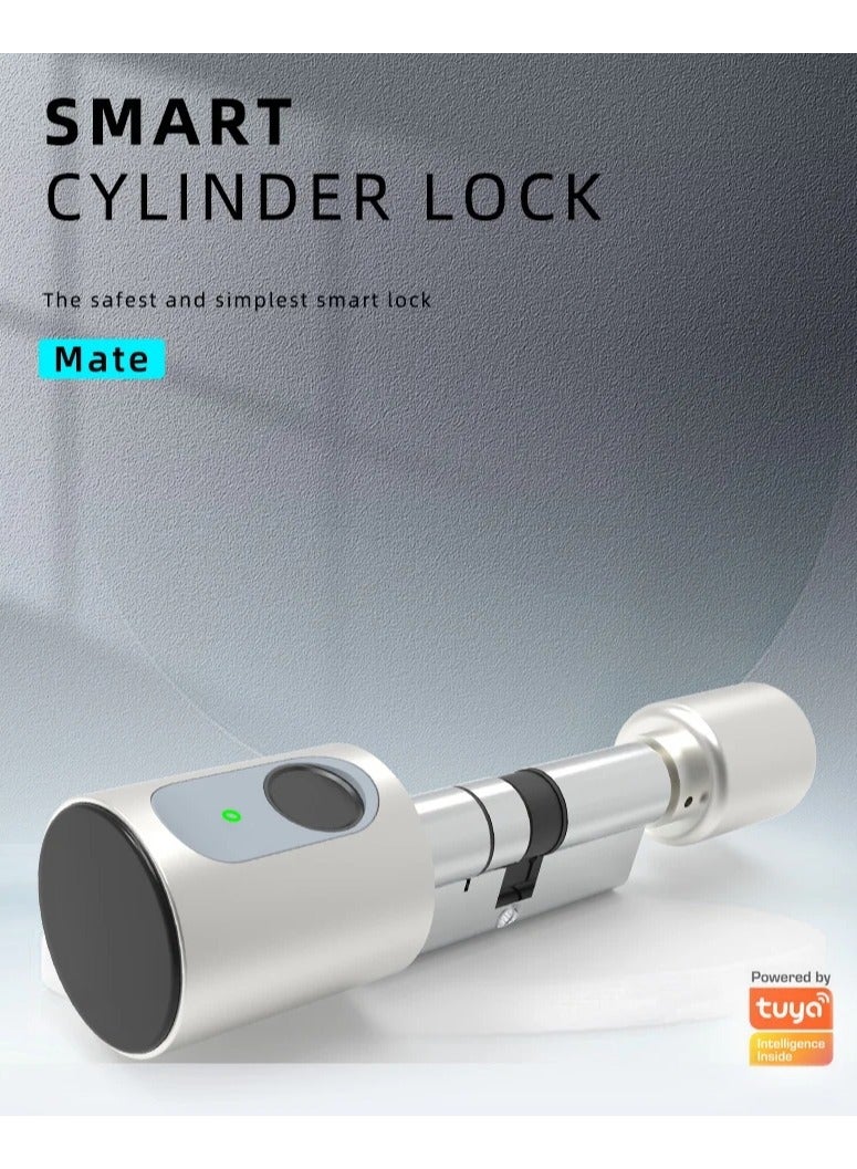 AROAQ Tuya APP Fingerprint Bluetooth RFID Card Euro Cylinders Smart Door Lock Digital Keyless Replace Electronic Lock for Home Hotel - Image 1