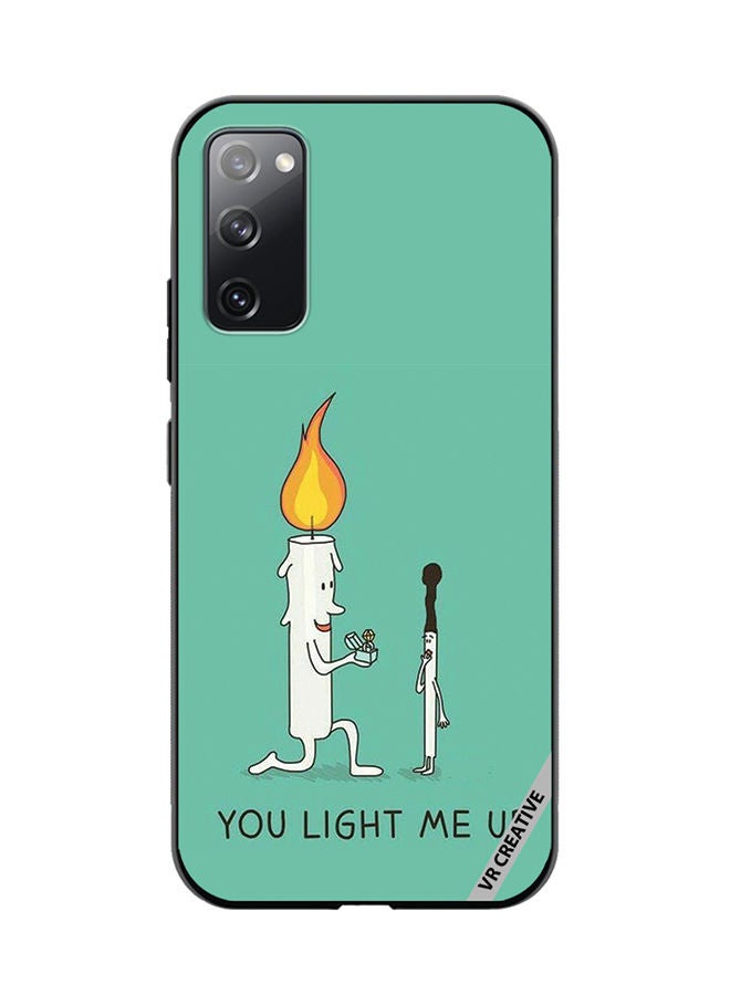 VR CREATIVE Protective Case Cover For Samsung Galaxy S20 FE 5G You Light Me Up Design Multicolour - Image 1