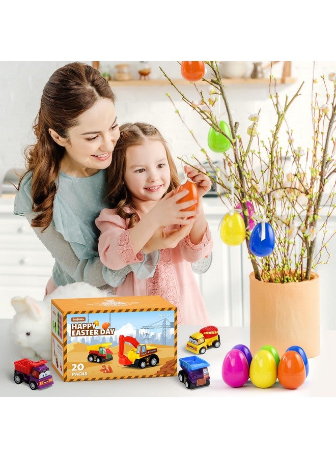 ZenBombs Easter Eggs with Toys Inside-20 PCS Colorful Plastic Easter Eggs Filled with Toy Vehicles for Kids-Surprise Egg for Easter Egg Hunt, Basket Stuffers and Birthday Party Favors - Image 5